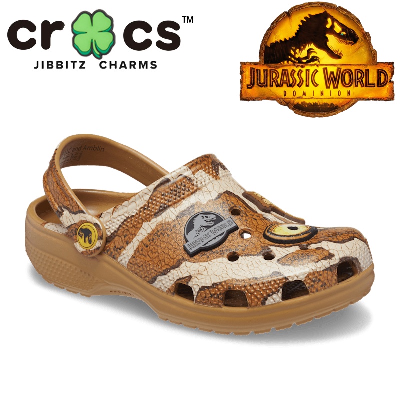 รองเท้า crocs เด็ก JURASSIC WORLD CLASSIC CLOG รองเท้าไปทะเล#208808