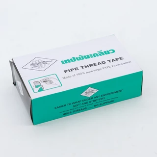 เทป พัน เกลียว *!ตราเสือ!* (20ม้วน) PTFE100% 10m x 12mm x 0.075 mm อย่างหนา คุ้มค่า ราคาถูก