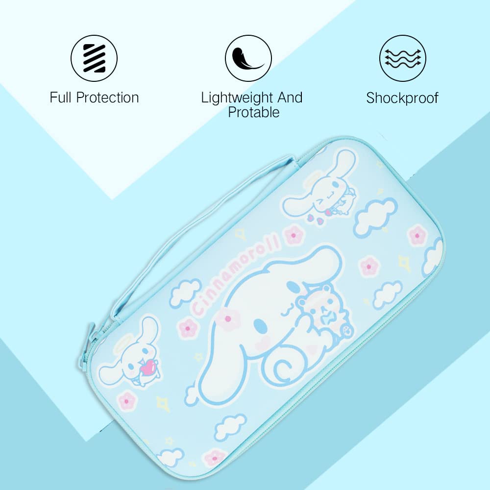 กระเป๋าเคส ลาย Cinnamoroll Nintendo Switch V1/OLED น่ารัก อุปกรณ์เสริม สําหรับ NS Switch OLED NS Lite