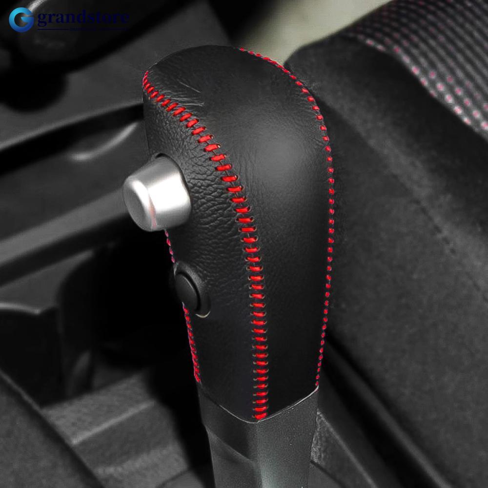 Grandstore ปลอกหนังหุ้มหัวเกียร์รถยนต์ สําหรับ Nissan Tiida Livina Sentra Sylphy Bluebird 2006-2010 O3T2