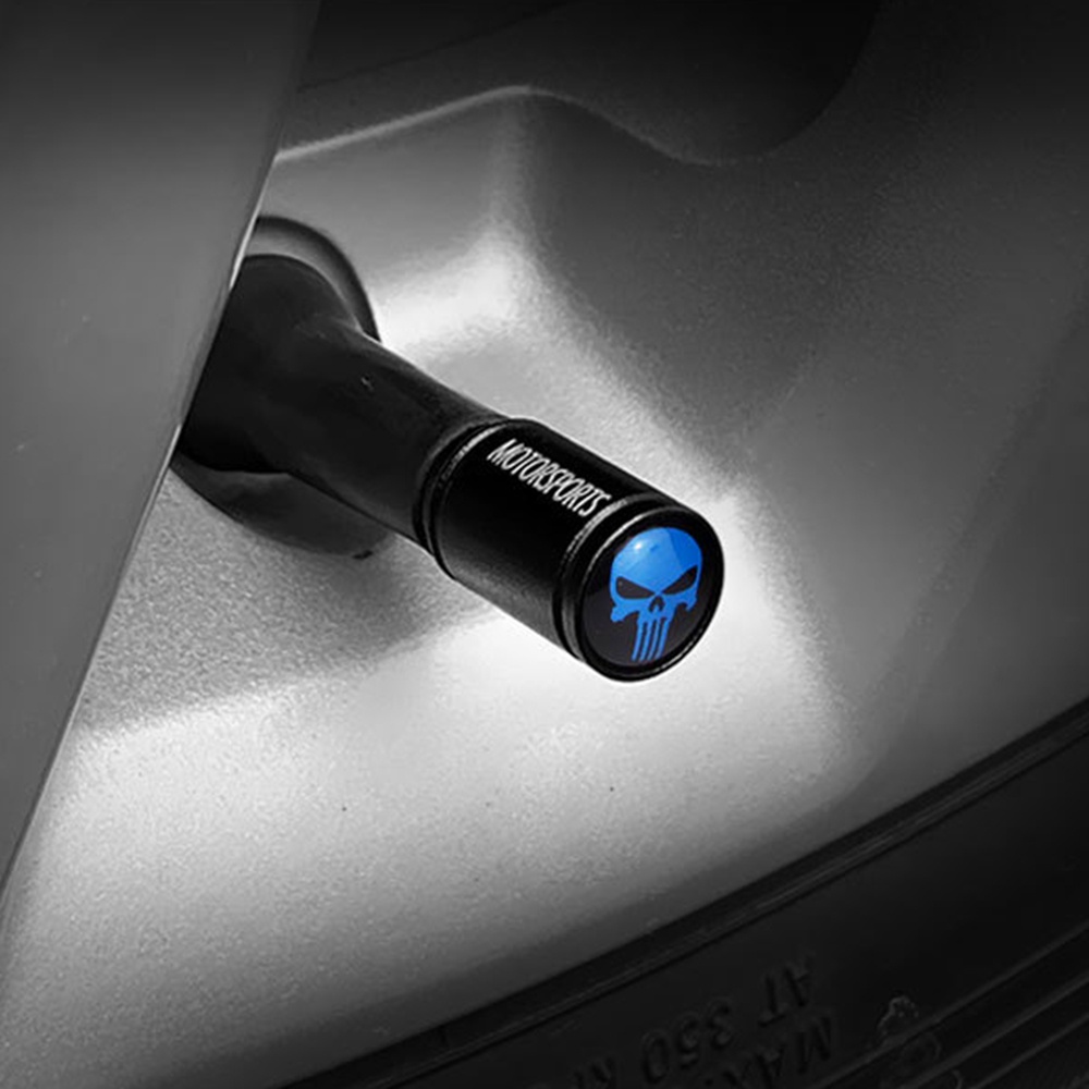 4แพ็ค รถล้อยางวาล์วก้านหมวกสําหรับแบทแมน (โลหะ -สีดํา) - รูปที่ 5