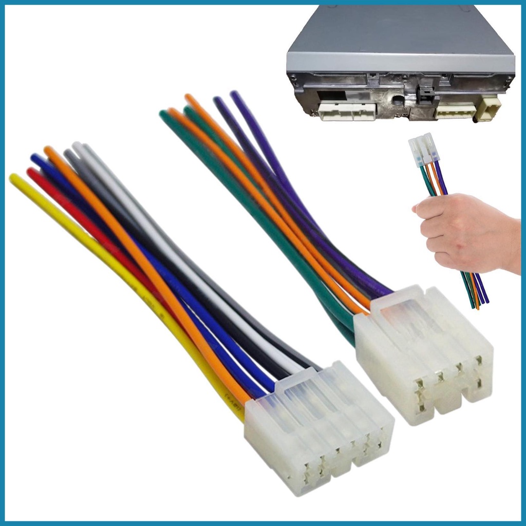 ปลั๊กอะแดปเตอร์สายไฟเครื่องเสียงรถยนต์ สําหรับ Toyota Prius Yaris Sienna VAN Radio DVD Stereo Harness hangeth