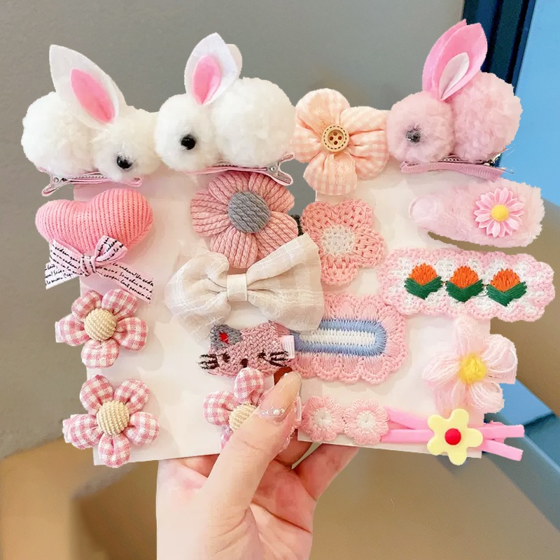 14 ชิ้น กิ๊บติดผม สําหรับเด็ก แฟชั่นเกาหลี ใหม่ น่ารัก การ์ตูน ตุ๊กตา เด็กผู้หญิง กิ๊บหน้าม้า ด้านข้าง คลิป BB เครื่องประดับผม
