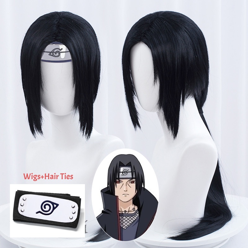 Jecarden Uchiha Itachi วิกผมคอสเพลย์ นารูโตะ ยาวตรง 65 ซม. สีดํา