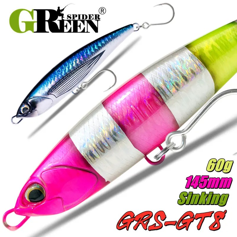 Greenspider เหยื่อตกปลาประดิษฐ์ 145 มม. 60 กรัม สําหรับตกปลาทะเล GT