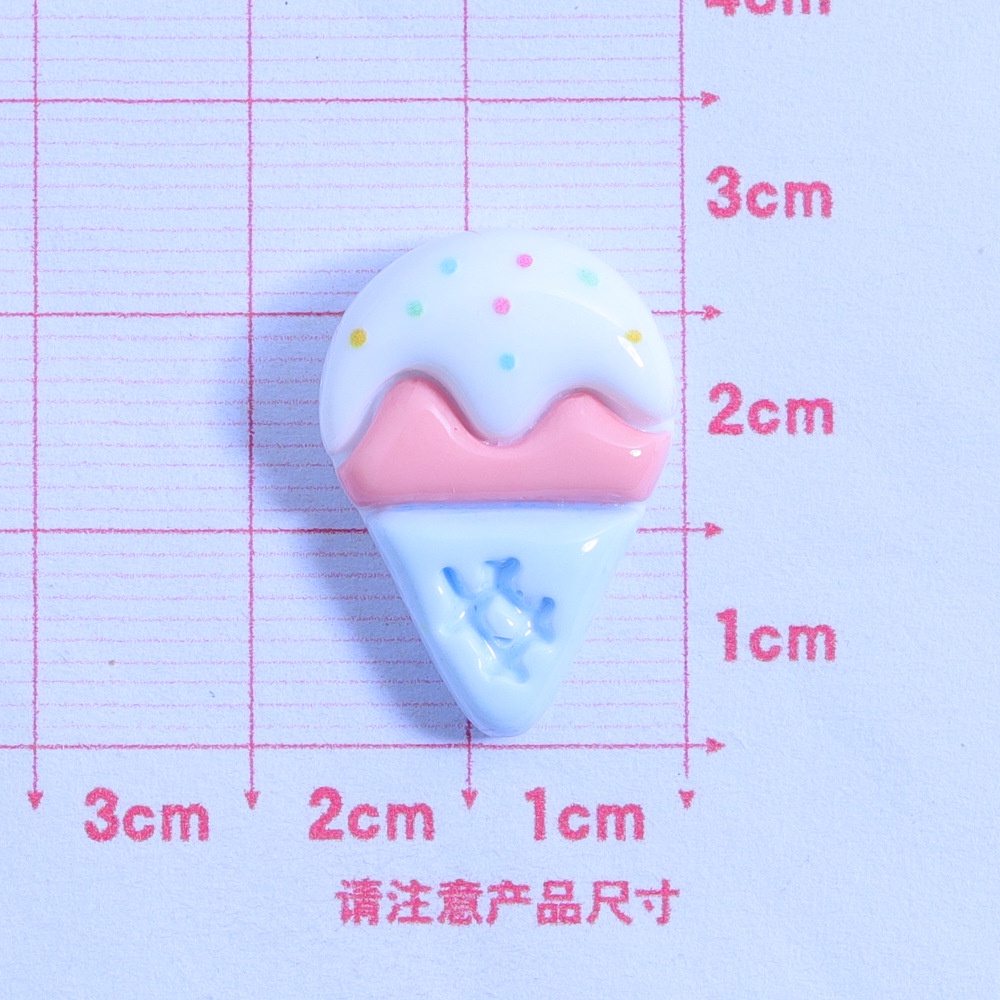 [4 @] For Jibbitz Crocs สติกเกอร์เรซิ่น รูปไอศกรีม โฮมเมด แวววาว diy อุปกรณ์เสริม สําหรับติดตกแต่งตู้เย็น กิ๊บติดผม รองเท้า XDD