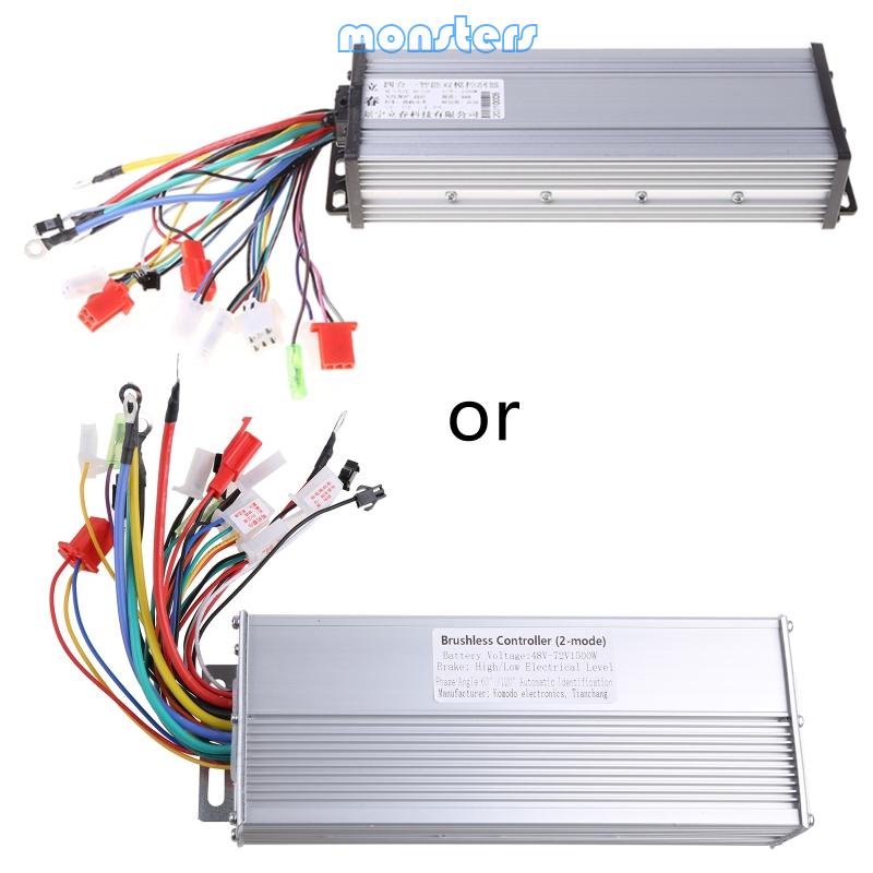 Mon 48-72V 1500W 4 In 1 ตัวควบคุมโหมดสกูตเตอร์ E-Bicyle แบบไร้แปรงถ่าน