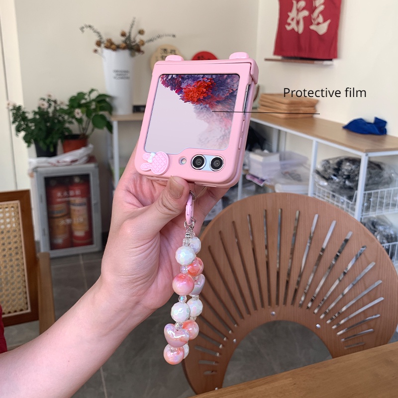 Luken LUKEN ฟิล์มป้องกันโทรศัพท์ ลายกระต่ายน่ารัก สําหรับ Samsung Galaxy Z Flip 5 flip5