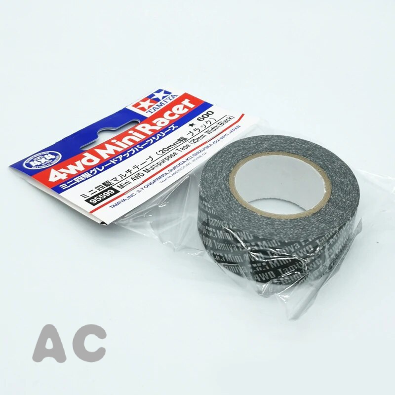 AC ของแท้ Tamiya 95599เทปอเนกประสงค์ขนาดเล็กสีดำกว้าง20มม. 4WD