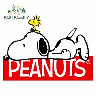 EARLFAMILY 13 ซม.Snoopy สติกเกอร์การ์ตูนน่ารักรถจักรยานยนต์ …