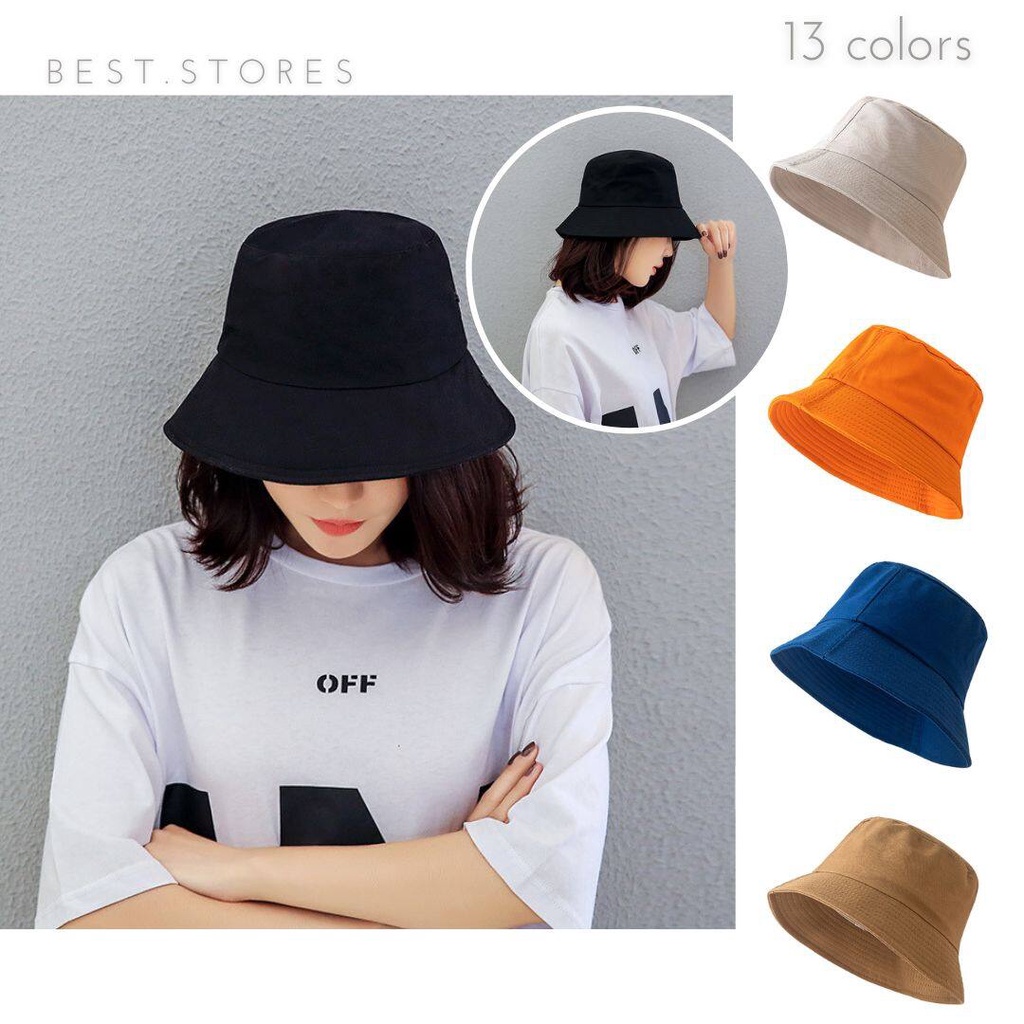 หมวกบักเก็ต ทรงสวย ผ้าดี มีหลายสี พร้อมส่ง