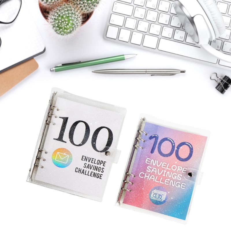 Fir Budget Binder Planner ชุดซองจดหมายเงินสดและสติกเกอร์ตัวเลข 6 แหวน Budget Binder Planner Journal 