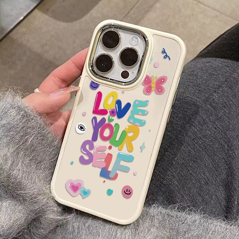 เคสโทรศัพท์มือถือ ผิวด้าน กันกระแทก ลายตัวอักษรภาษาอังกฤษ 3d สําหรับ Apple Iphone 14promax 13 12 11 7 8p 15promax CD3E