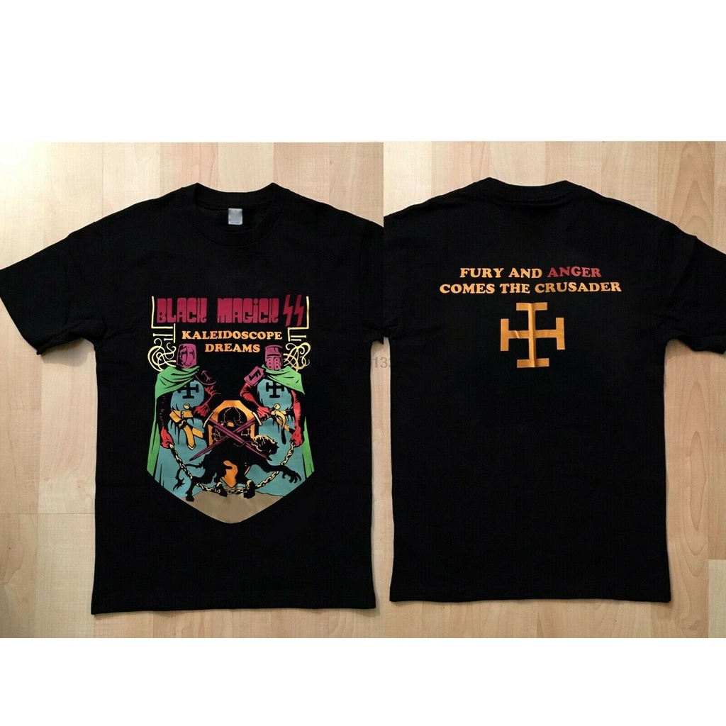 แฟชั่น เสื้อสีขาว Zwart Magick Ss & Ldquokaleidoscope Dromen & Rdquo Tshirt Nieuwe