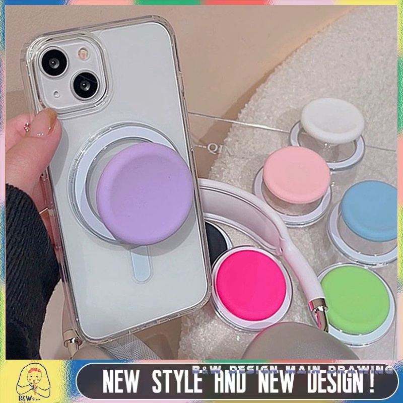 【คุณภาพสูง】เคสโทรศัพท์มือถือ แบบแม่เหล็ก พับได้ หรูหรา สีมาการอง