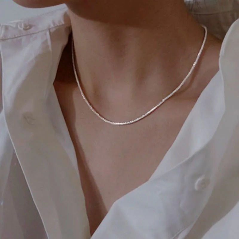 ชุดเครื่องประดับ สร้อยข้อมือ กําไลข้อมือ สร้อยคอ แหวน สีเงิน สามารถปรับได้ เหมาะกับของขวัญงานแต่งงาน สําหรับผู้หญิง