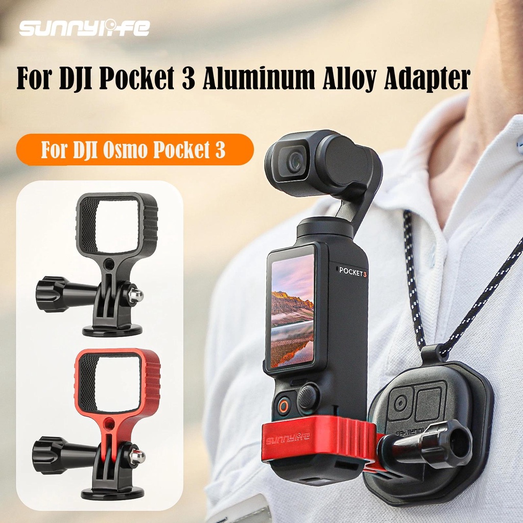 Sunnylife อะแดปเตอร์ขยายกรอบกล้อง โลหะ อุปกรณ์เสริม สําหรับ DJI OSMO POCKET 3