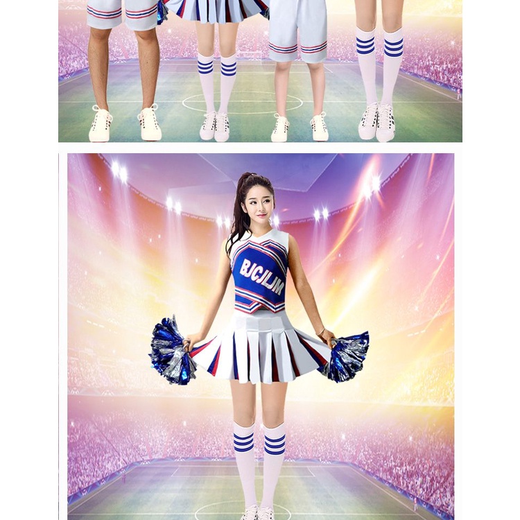 (พร้อมส่ง) ชุดเชียร์ลีดดิ้ง เครื่องแต่งกาย สําหรับทํากิจกรรมในโรงเรียน - รูปที่ 4
