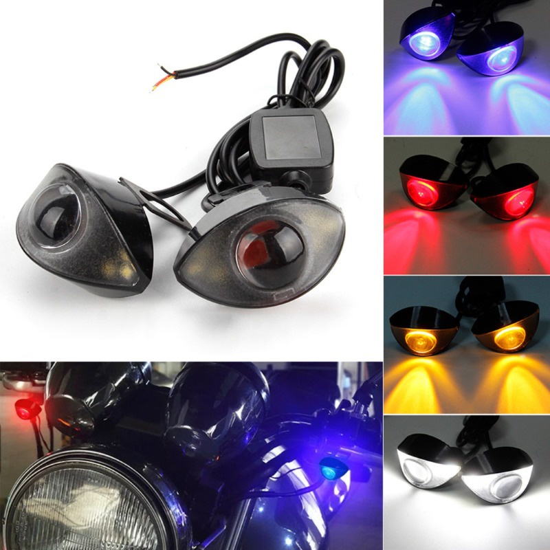 ไฟเลี้ยว LED 12V ขนาดเล็ก พร้อมตัวควบคุมไฟกลางวัน อุปกรณ์เสริม สําหรับรถจักรยานยนต์ 2 ชิ้น