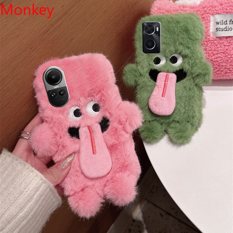 การ ์ ตูนตลกลิ ้ นออกสําหรับOPPO Reno 11 10 8 7 6 5 4 2 8T 8Z 7Z 6Z 2Z A72 A92 A36 A96 A5 A9 A53 War