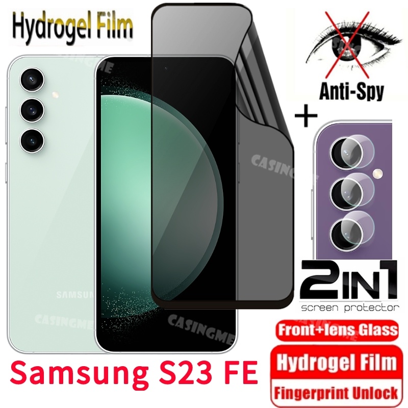 Samsung S23 FE 2023 ฟิล์มไฮโดรเจลนิ่ม ป้องกันหน้าจอ ป้องกันการแอบมอง เพื่อความเป็นส่วนตัว สําหรับ Sa