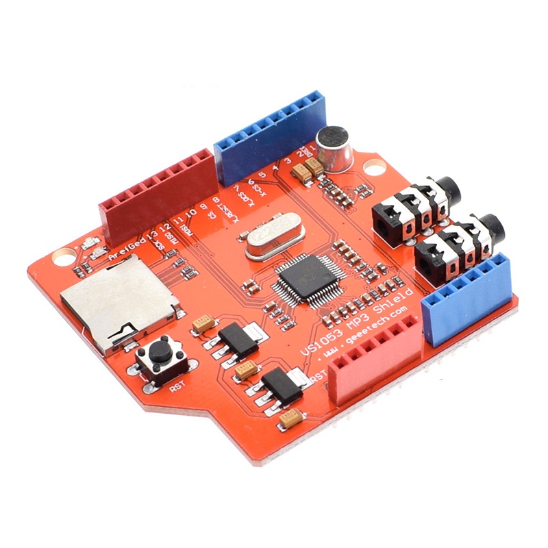 VS1053 VS1053B เสียงสเตอริโอ MP3 Player Shield บันทึก Decode Development Board โมดูล TF Card Slot สํ