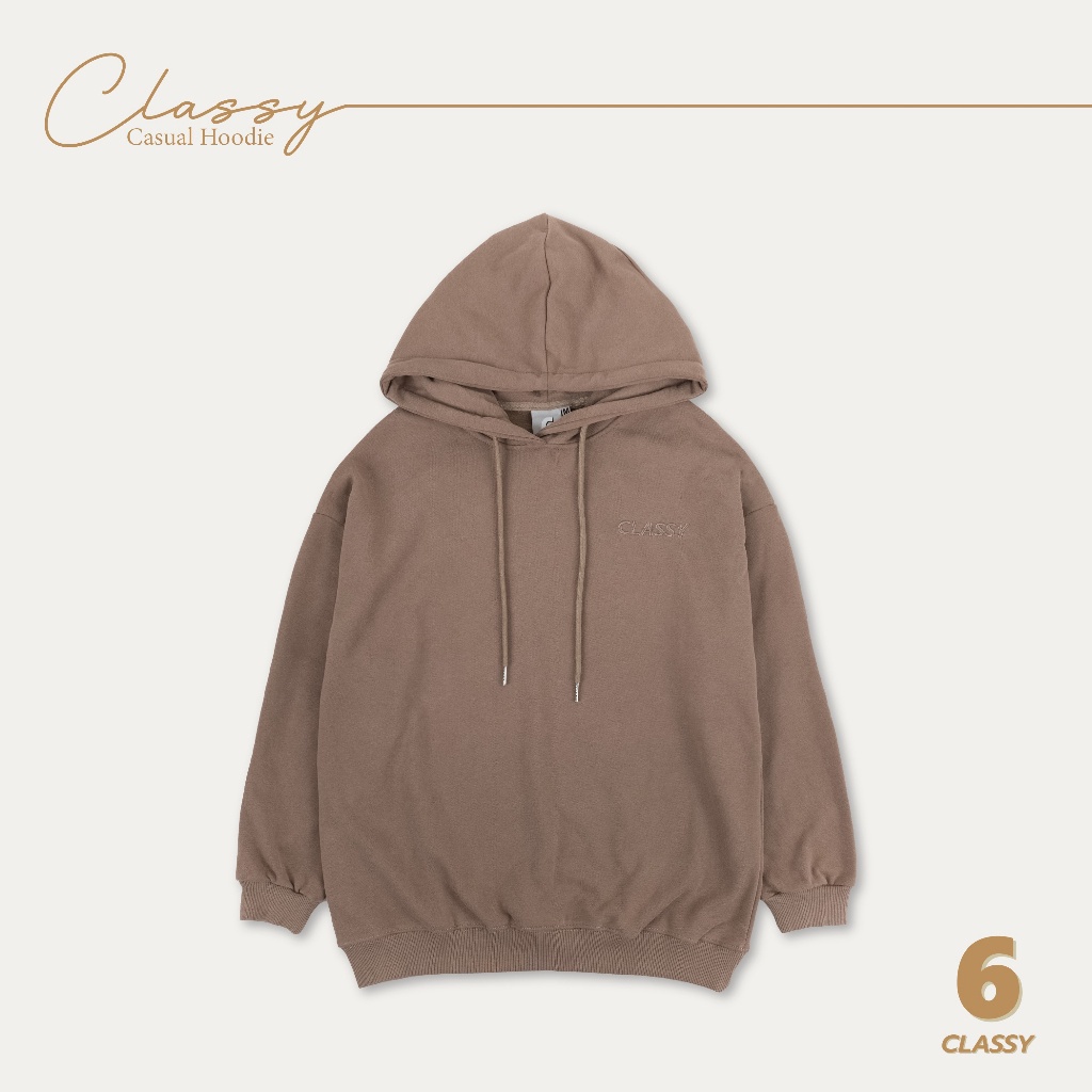 เสื้อฮู้ดกันหนาวสวยๆ URTHE_CLASSY - เสื้อฮู้ดดี้ 6 สี S M L XL