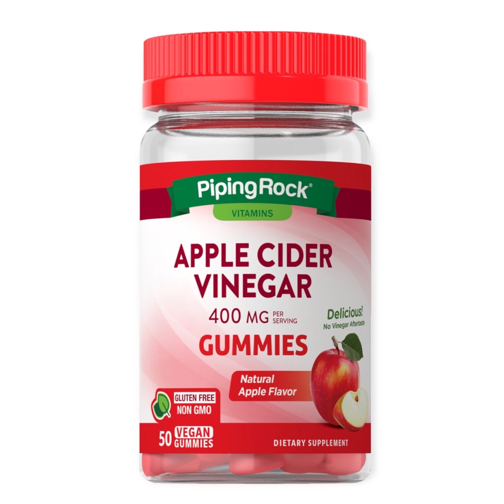 Exp.01/2024🍎 Apple Cider Vinegar 400 mg. Gummies (50ชิ้น) กัมมี่แอปเปิ้ลไซเดอร์