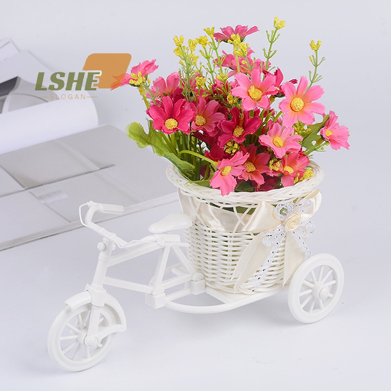 [LSHE] ใหม่ แจกันดอกไม้หวายน่ารัก สามล้อ สําหรับจักรยาน