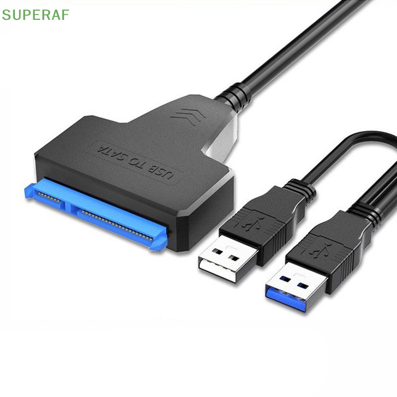 Superaf อะแดปเตอร์สายเคเบิล Sata เป็น USB2.0 รองรับไดรฟ์ SSD HDD ภายนอก 2.5 นิ้ว