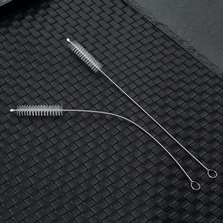 แปรงล้างหลอดดูด จุกนม ขนไนล่อน ไม่ทำให้เป็นรอย สแตนเลส แปรงถ้วย Stainless steel soft straw straw brush