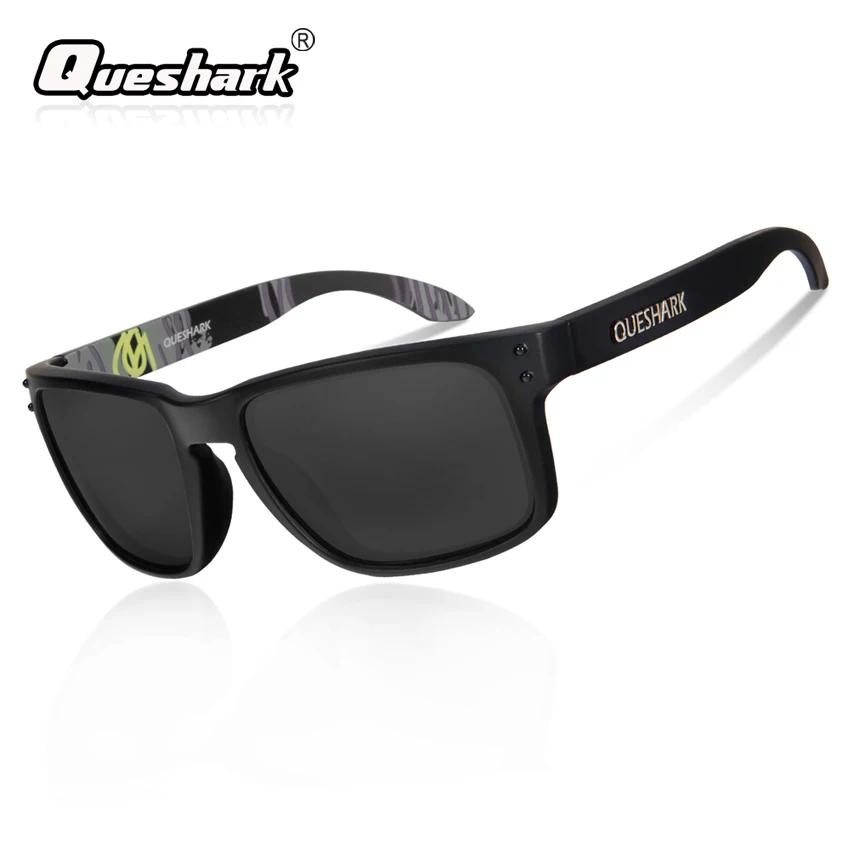 Queshark แว่นตากันแดด เลนส์โพลาไรซ์ TR90 UV400 สําหรับผู้ชาย ผู้หญิง QE29
