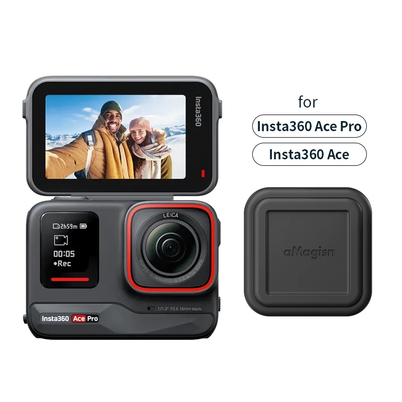 ฝาครอบเลนส์ซิลิโคนสําหรับ Insta360 Ace Pro 2 / Ace Pro / Ace Insta360 อุปกรณ์เสริม thumbnail 3