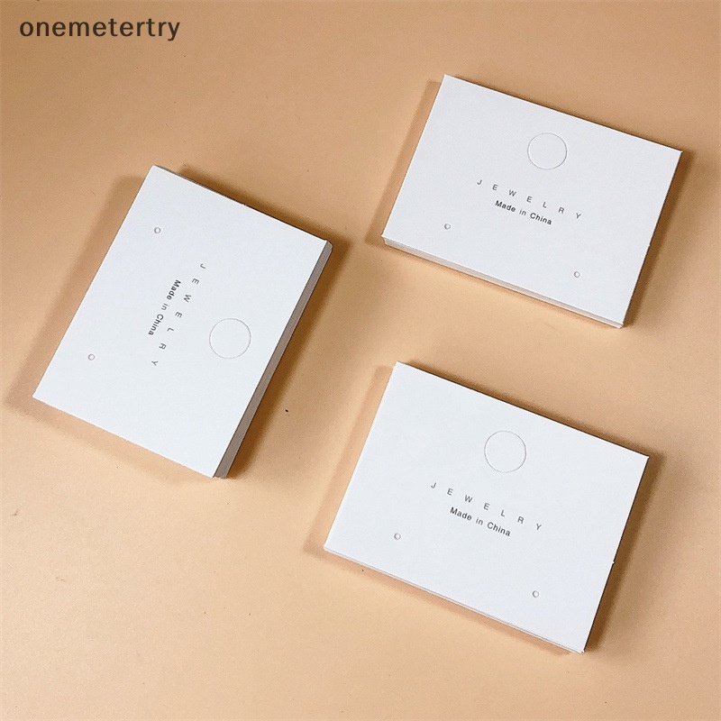 Onem 50 ชิ้นต่างหูการ์ดการ์ดแขวนแท็กสําหรับ DIY เครื่องประดับบรรจุภัณฑ์การ์ดแท็ก n