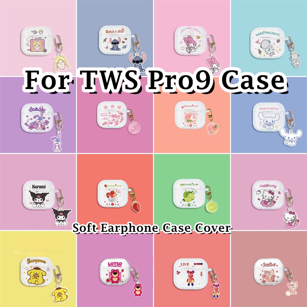 พร้อมส่ง! นําไปใช้กับ TWS Pro9 เคส Case เคสหูฟัง การ์ตูนชุดนวัตกรรม ซิลิโคนนุ่ม เคส เคสหูฟัง