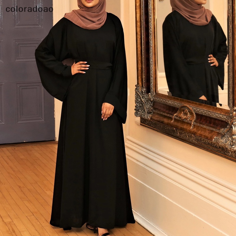 Crd ชุดเดรสชาวมุสลิม อาบายาส ผู้หญิง ดูไบ ตุรกี อิสลาม เสื้อคลุม Kaftan (ไม่รวมผ้าคลุมศีรษะ) ZXH
