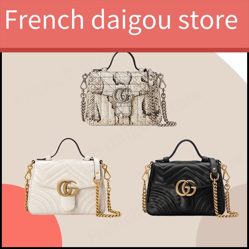 Gucci GG Marmont mini tote bag 100% authentic clutch bag handbag