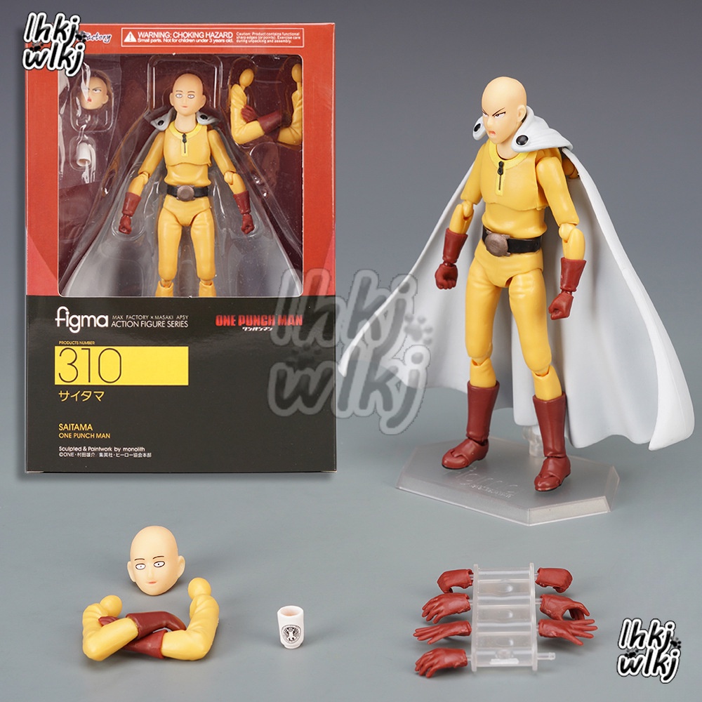 โมเดลฟิกเกอร์ Figma ONE PUNCH-MAN Saitama Action Figure Figma 310 Change Face Articulado ของขวัญ สําหรับสะสม