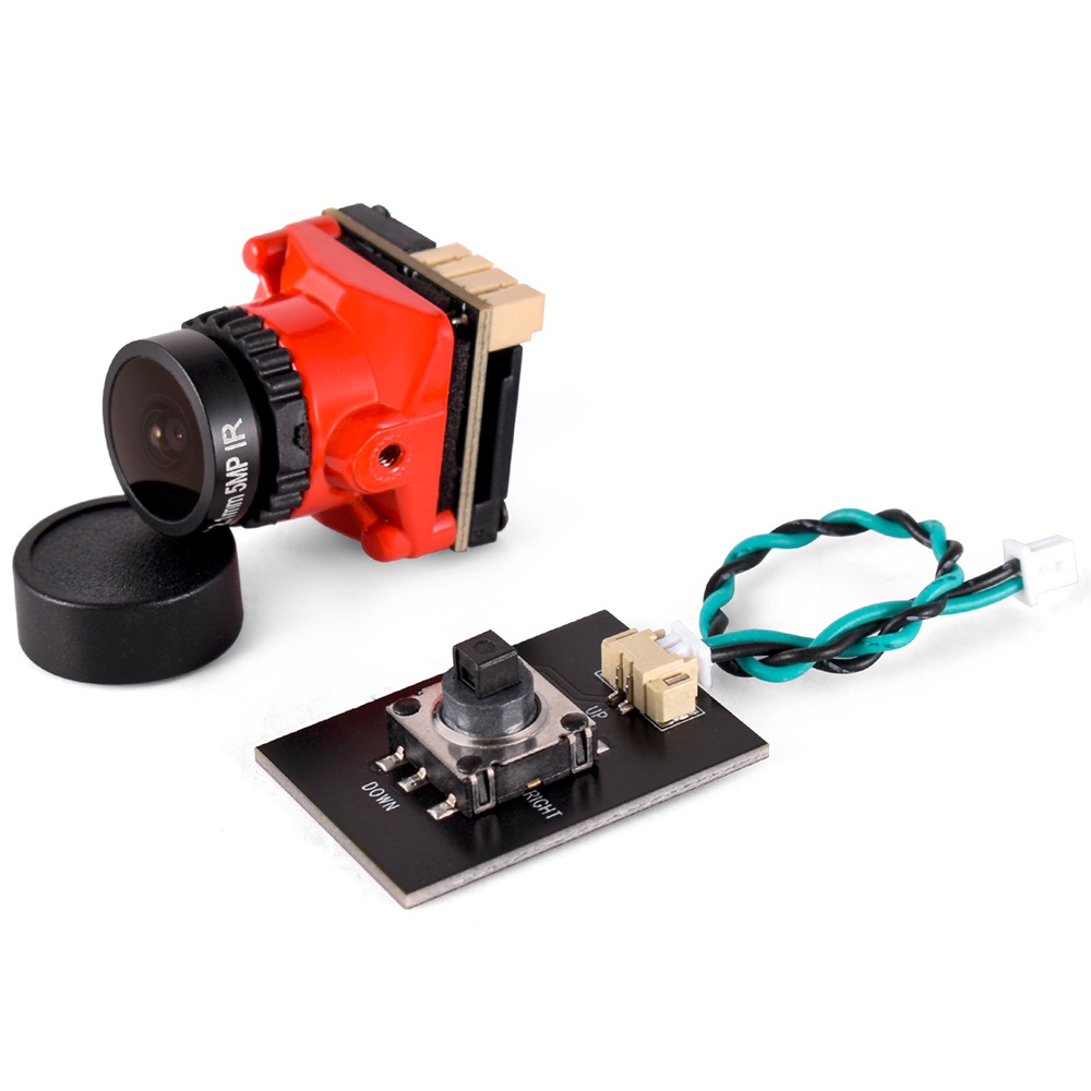 9imod FPV กล้อง 1800TVL 5MP 2.1 มม. 1/8 นิ้ว เซนเซอร์แสงดาว สําหรับโดรนแข่งขัน RC FPV