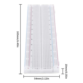 (1ชิ้น) AA071 บอร์ดทดลอง ขนาด 830 Points Solderless Breadboard โฟโต้บอร์ด MB-102