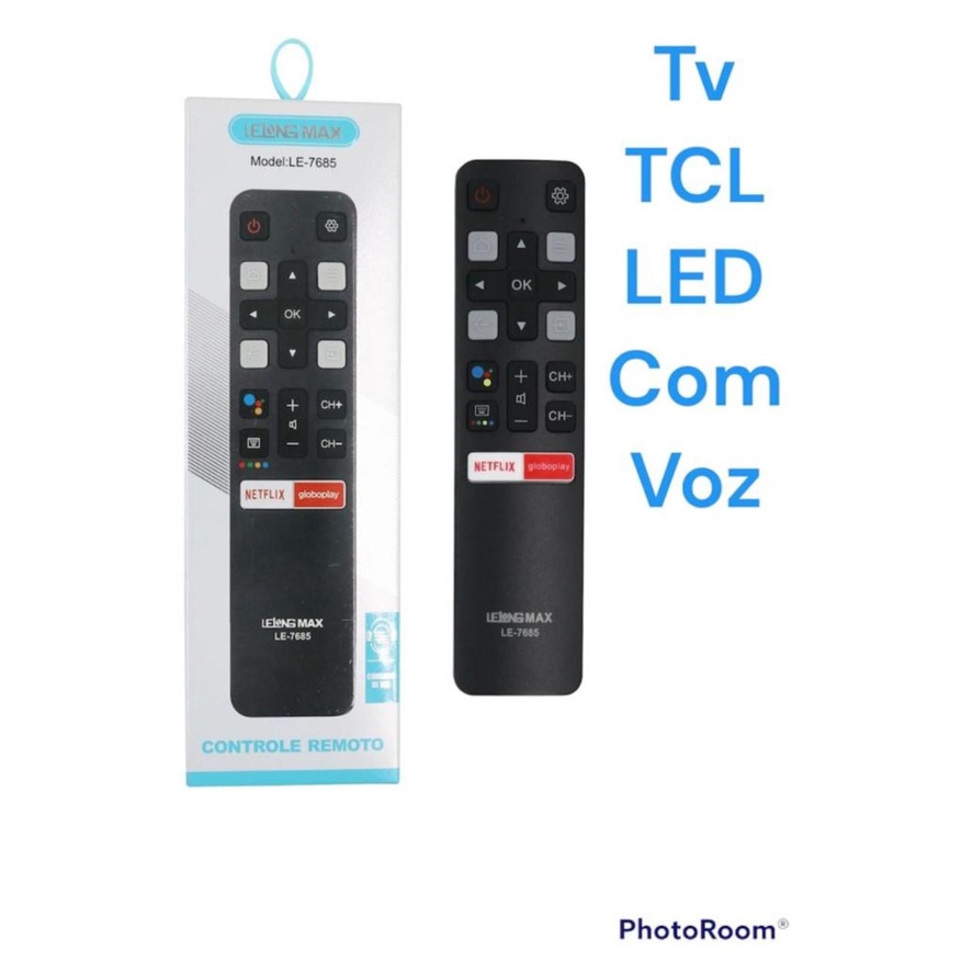 ทีวีควบคุมระยะไกล TCL Android 4k Netflix QLed พร้อมเสียง COMMAND (LE 7685)