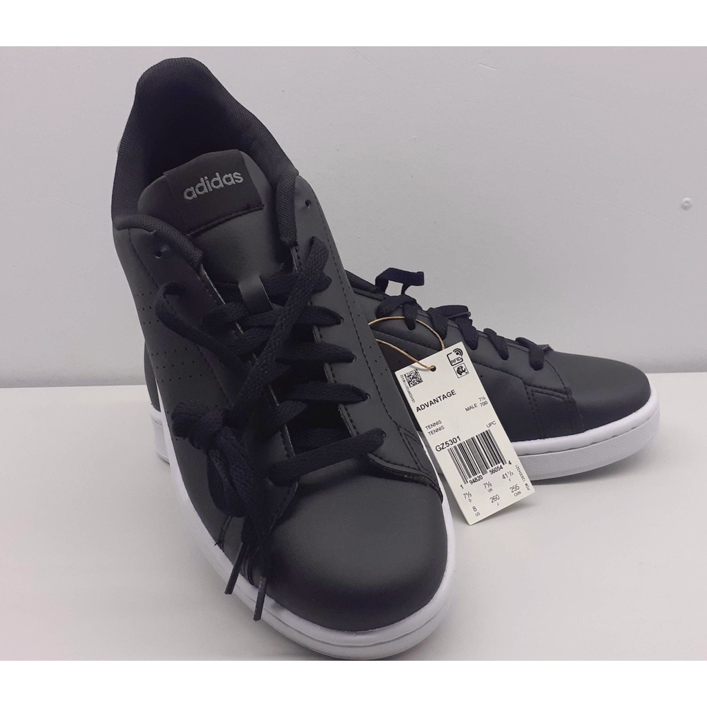 Adidas Advantage Shoes Black Tennis Men GZ5301 (US SIZE 8)