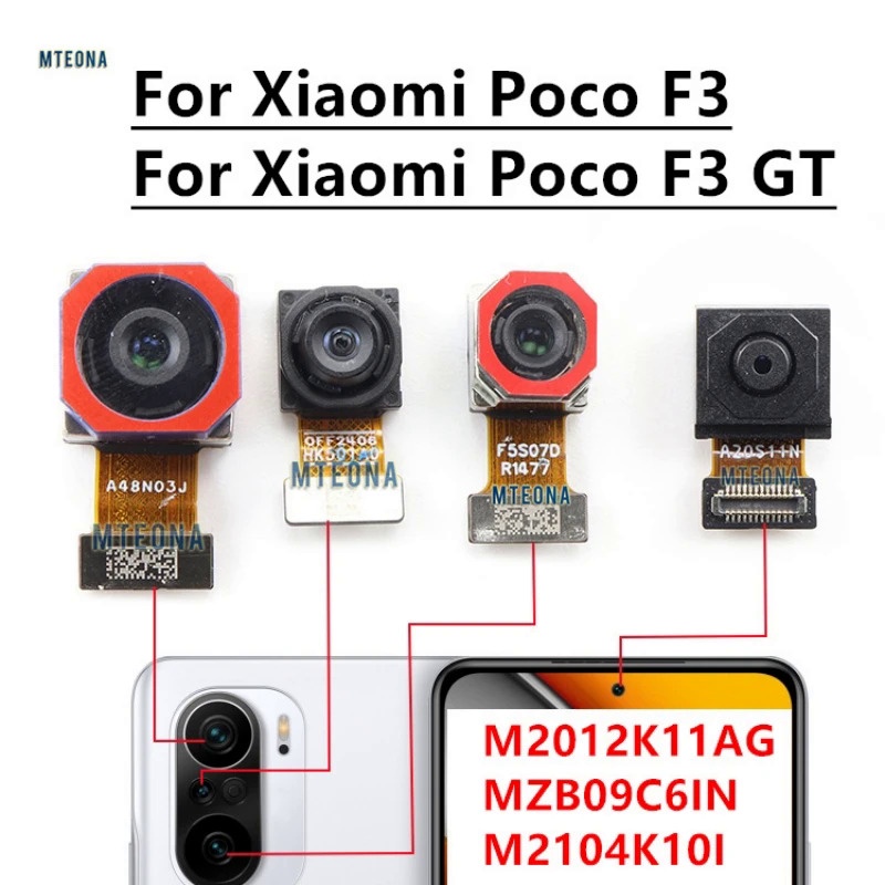 อะไหล่กล้องหน้า หลัง สายเคเบิลอ่อน สําหรับ Xiaomi Poco F3 F3 GT View Selfie
