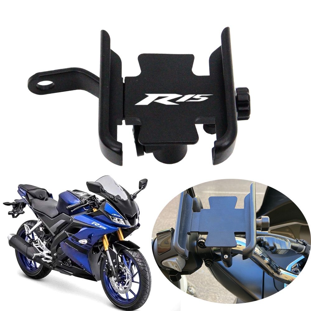 อุปกรณ์เสริมขาตั้งโทรศัพท์มือถือ CNC YZFR15 TZF-R15 YZF R15 สําหรับรถจักรยานยนต์ YAMAHA