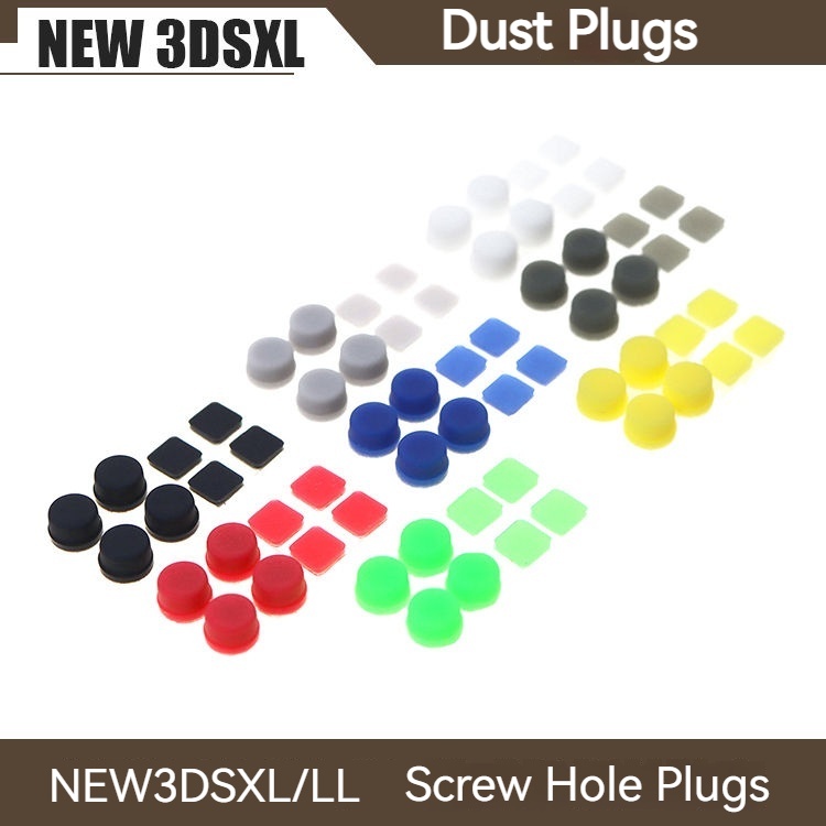 สกรูรูปลั๊กป้องกันฝุ่นใหม่ 3DS XL LL เท้า Pad new3DSLL ปลั๊กซิลิโคน new3DSXL สกรูปลั๊กป้องกันใหม่ 3DSXL ปลั๊กกันน้ําป้องกันฝุ่นใหม่ 3DSLL สกรูยาง