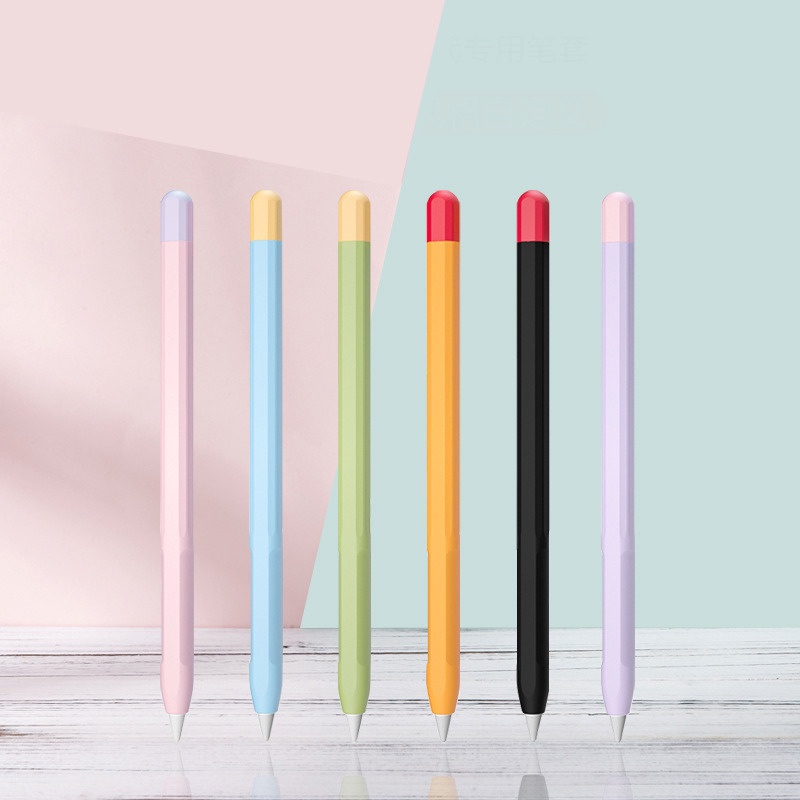 เคสซิลิโคนนิ่ม กันลื่น กันกระแทก สําหรับ Apple Pencil 2 iPad