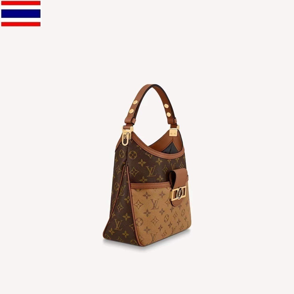 Louis Vuitton หลุยส์วิตตอง HOBO DAUPHINE กระเป๋าถือขนาดเล็ก/กระเป๋าถือ 4P29