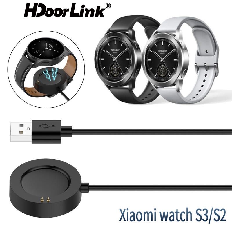 Hdoorlink แท่นชาร์จสมาร์ทวอทช์ พร้อมแม่เหล็ก แบบพกพา สําหรับ Xiaomi Watch S2 S3 Xiaomi Watch2 Pro