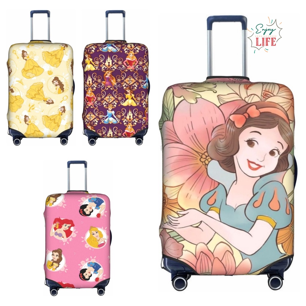 สินค้าใหม่การเดินทางน่ารัก ผู้ลากมากดี ผ้าคลุมกระเป๋าเดินทางกระเป๋าเดินทางผ้าคลุมกระเป๋าเดินทางป้องกันยืดหยุ่นป้องกันการ์ตูน18 20 24 32นิ้วเจ้าหญิง0055
