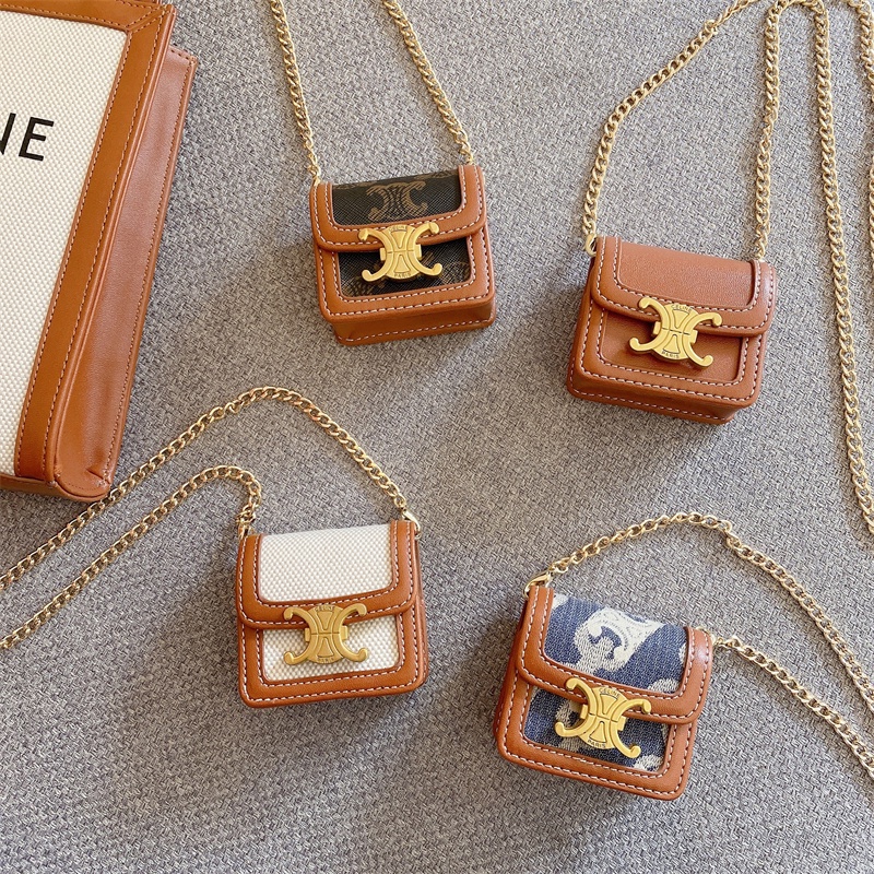 เคสหูฟังบลูทูธ หนัง แต่งโซ่โลหะ สําหรับ Airpods 1 2 3 Airpods2 Airpods3